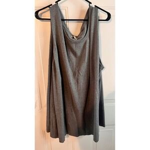 Woman Within Gray Sleeveless Knit Sweater Top Plus Size 5X Tank Casual